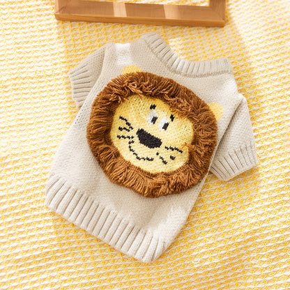 Lovely Lion Knit Sweater for Small Dogs