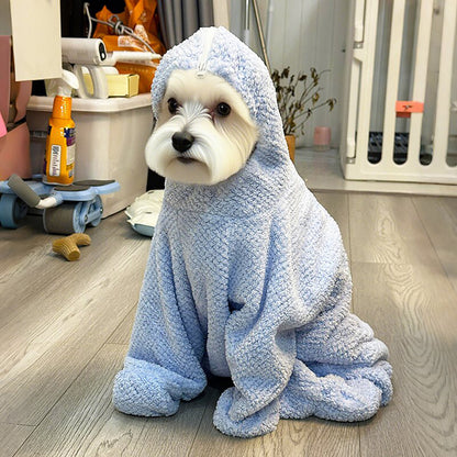HipiDogs Cozy Knit Dog Pajamas – Soft Four-Legged Warm Jumpsuit for Small Dogs & Cats