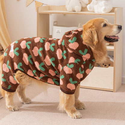 Fleece Hoodie for Large Dogs Soft Warm Puppy Jacket 3XL–8XL
