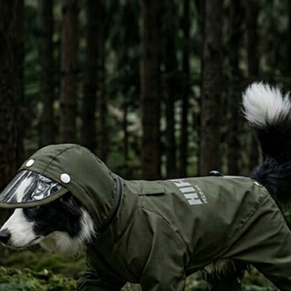 HipiDogs Waterproof Dog Rain Suit | Full Coverage Hooded Raincoat