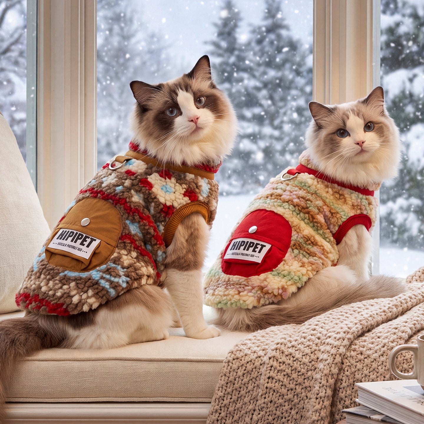 Cozy Winter Sherpa Coat for Dogs & Cats