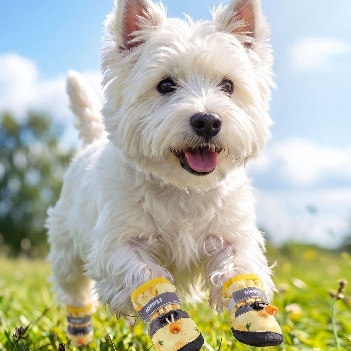 Waterproof Dog Rain Boots with Non-Slip Rubber Sole