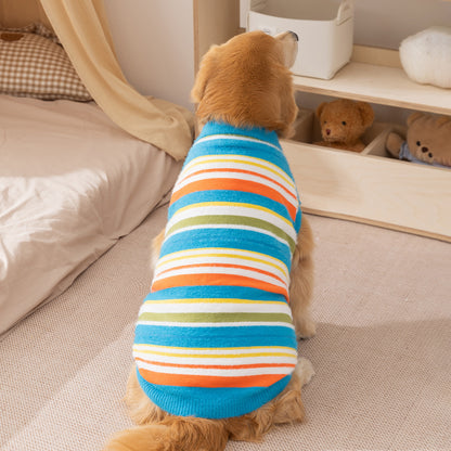 Rainbow Sweater for Large Dogs