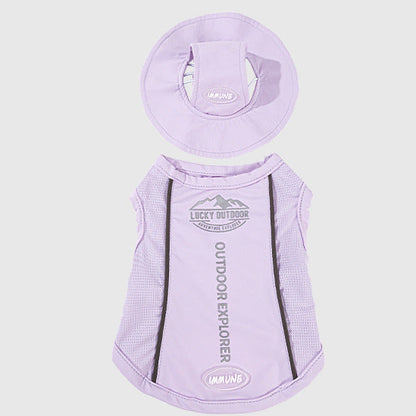 HipiDogs Cooling Dog Vest with Sun Hat | Breathable Summer Cooling Shirt for Dogs