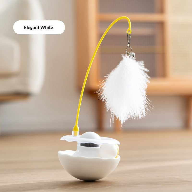 Automatic Interactive Cat Toy – Hands-Free Feather Play for Lazy Cat Lovers