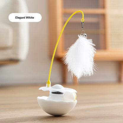 Automatic Interactive Cat Toy – Hands-Free Feather Play for Lazy Cat Lovers