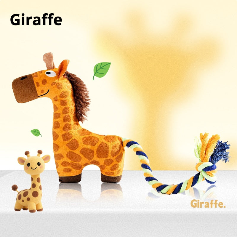 Interactive Plush Dog Chew Toy for Teeth Grinding
