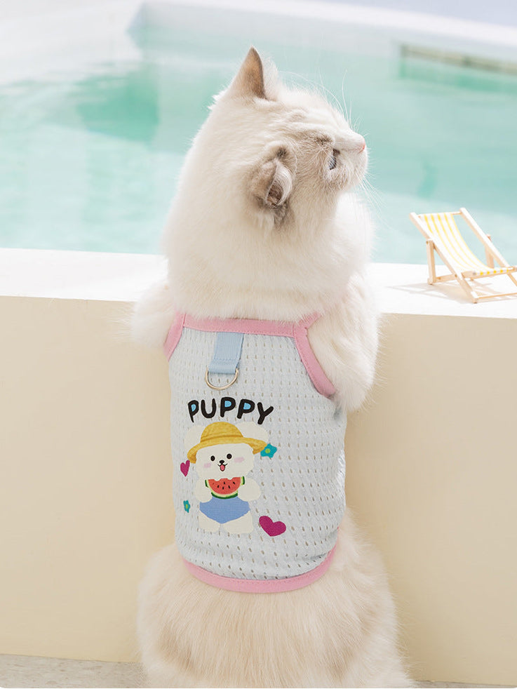 Cute Cat Harness Vest – Soft Breathable Adjustable Fit