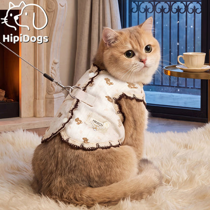 Vintage Lace Harness Vest for Dogs & Cats