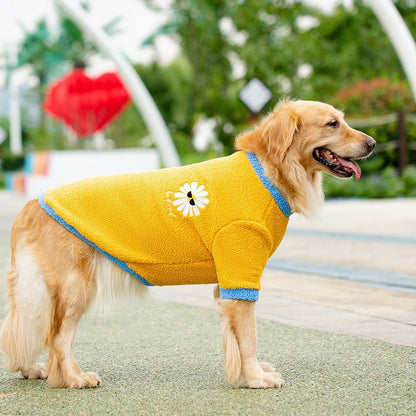 Milk Print Fleece Dog Sweater for Large Dogs Soft Cozy Puppy Jacket 3XL-8XL - product photo 7