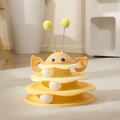 Little Bee Spinner Toy – Interactive Spinning Cat Toy with Fun Motion & Tease Action