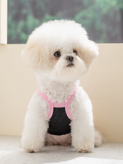 Cute Pleated Dog Dress – Soft Cartoon Puppy Dress for Small Dogs Spring Summer Pet Clothes