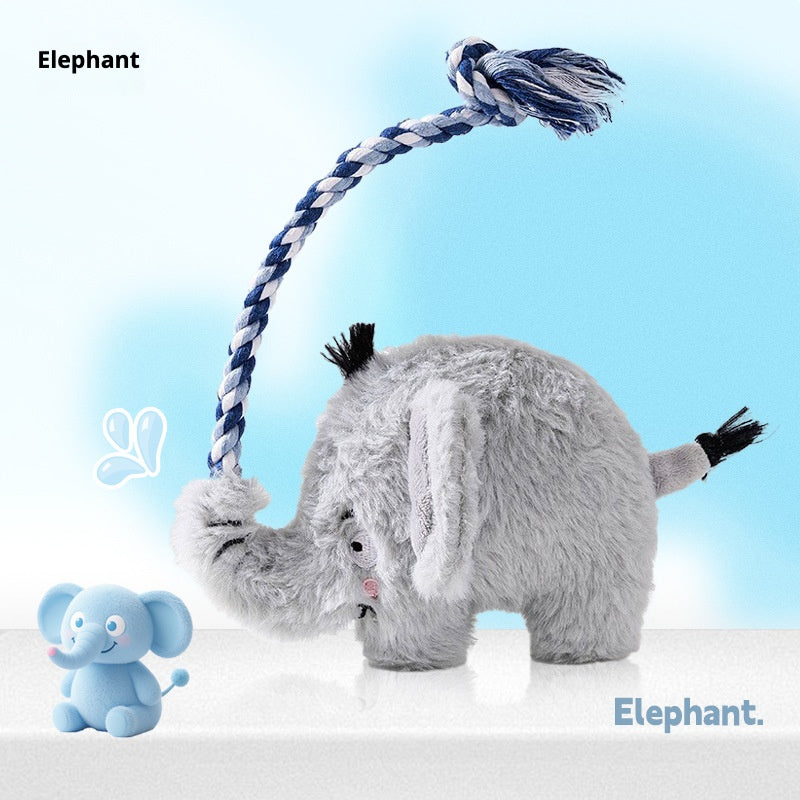 Interactive Plush Dog Chew Toy for Teeth Grinding