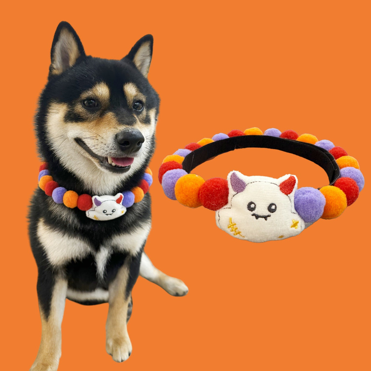 Halloween Dog Collar – Pumpkin Bat Skull Spider Pet Collar for Dogs & Cats