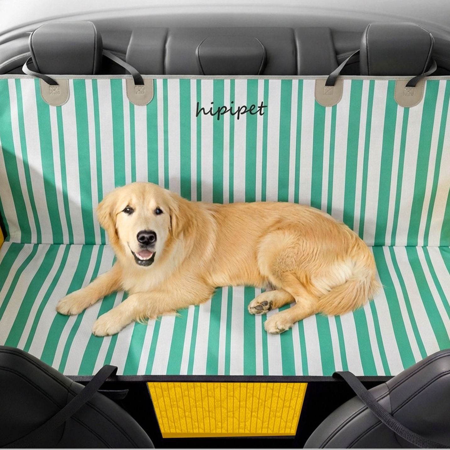 Waterproof Dog Car Seat Cover with Hammock & Door Protection