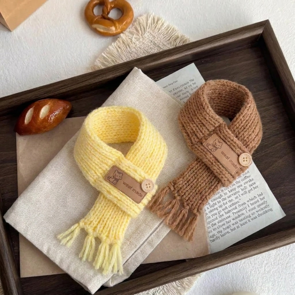 Dog Sweater with Matching Scarf – Cozy Knit Winter Pet Pullover for Small Dogs