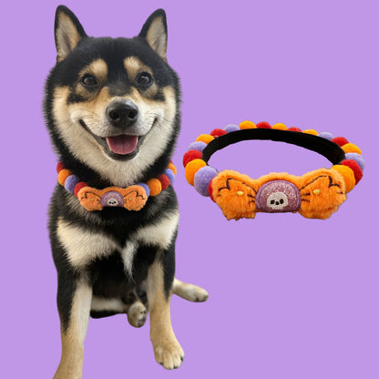 Halloween Dog Collar – Pumpkin Bat Skull Spider Pet Collar for Dogs & Cats