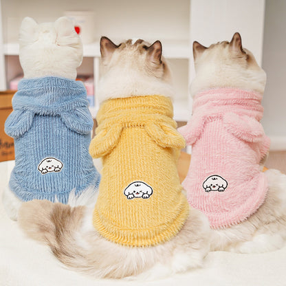Cute Knitted Cat Sweater Vest – Warm Soft Pet Pullover for Cats | Cozy Winter Cat Clothing
