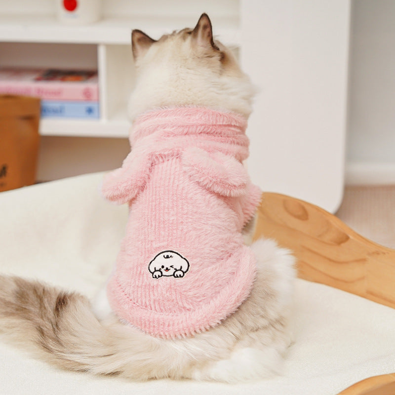 Cute Knitted Cat Sweater Vest – Warm Soft Pet Pullover for Cats | Cozy Winter Cat Clothing
