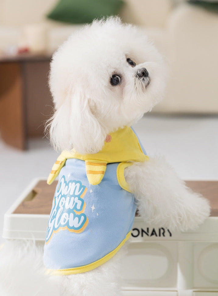 Cute Cartoon Dog Tank Top – Soft Breathable  Vest Shirt for Small Dogs Summer Clothes
