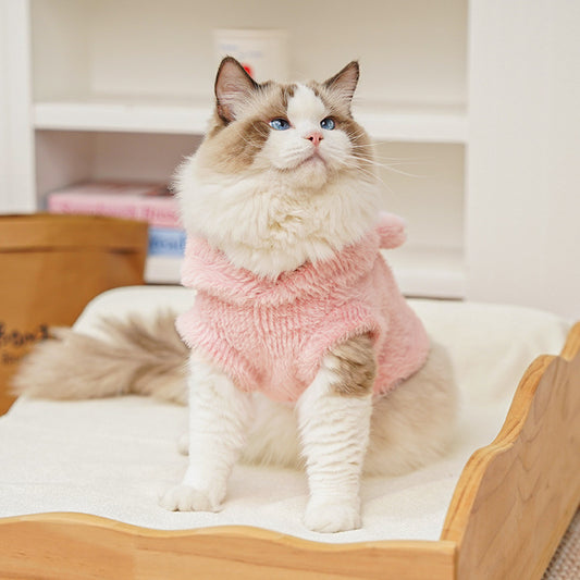 Cute Knitted Cat Sweater Vest – Warm Soft Pet Pullover for Cats | Cozy Winter Cat Clothing