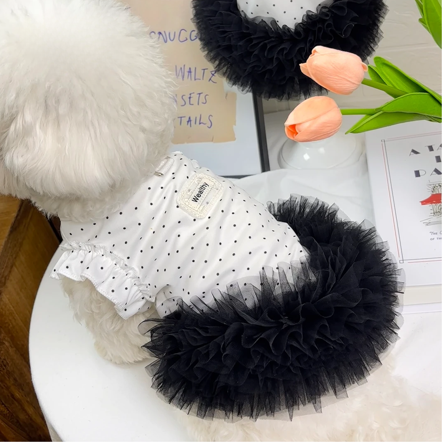 HipiDogs Polka Dot Tutu Dog Dress