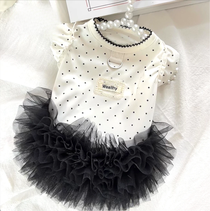 HipiDogs Polka Dot Tutu Dog Dress