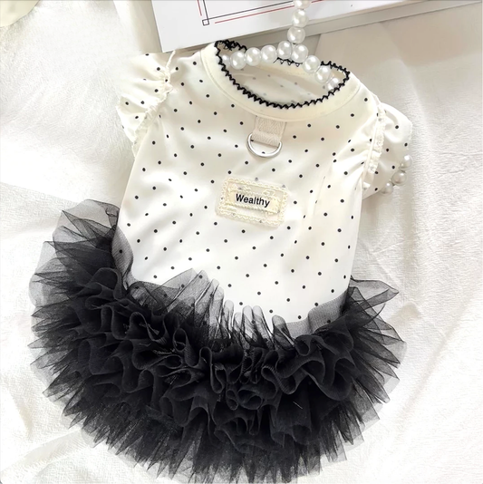 HipiDogs Polka Dot Tutu Dog Dress - product photo 2