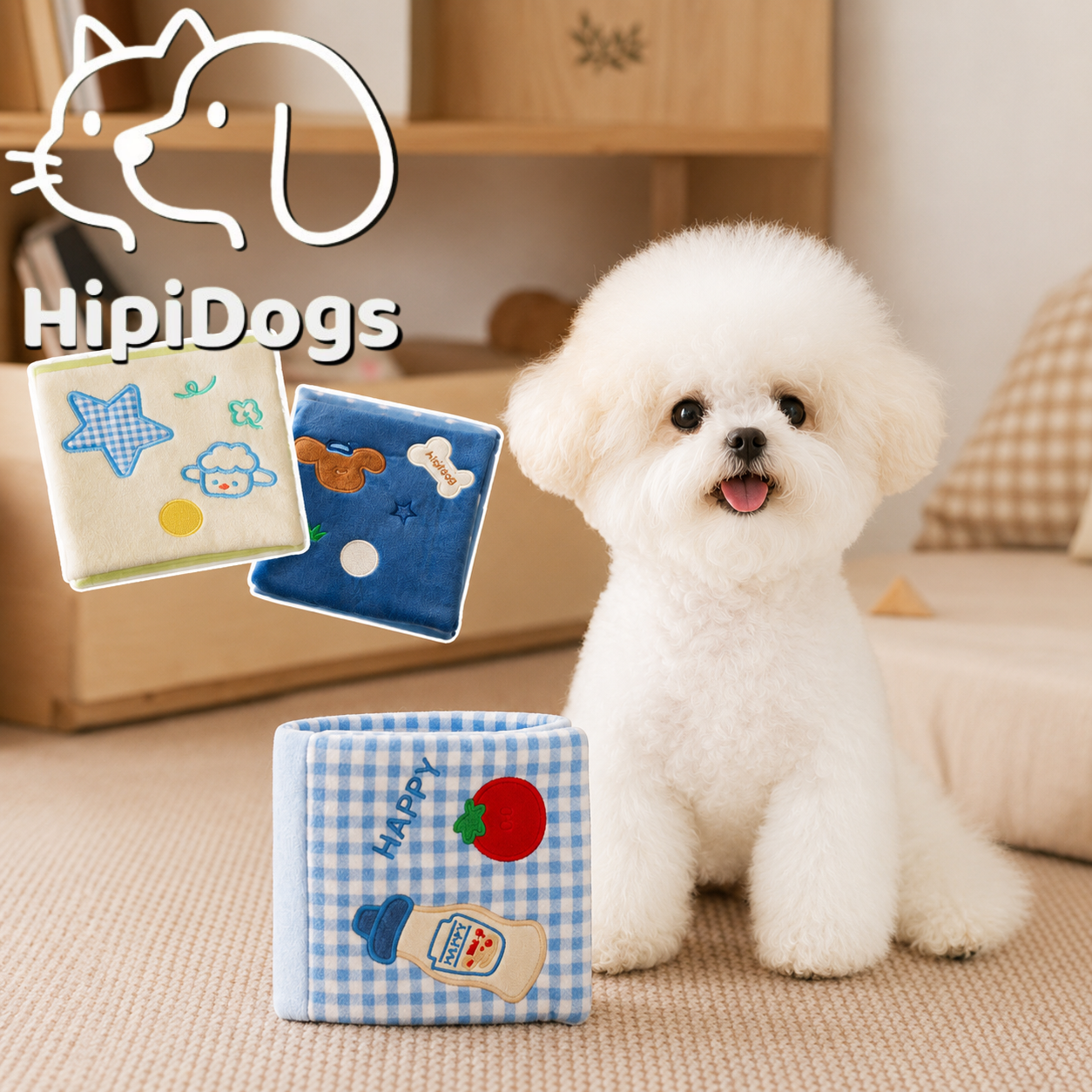 HipiDogs Interactive Snuffle Mat for Dogs | Plush Treat Puzzle Toy