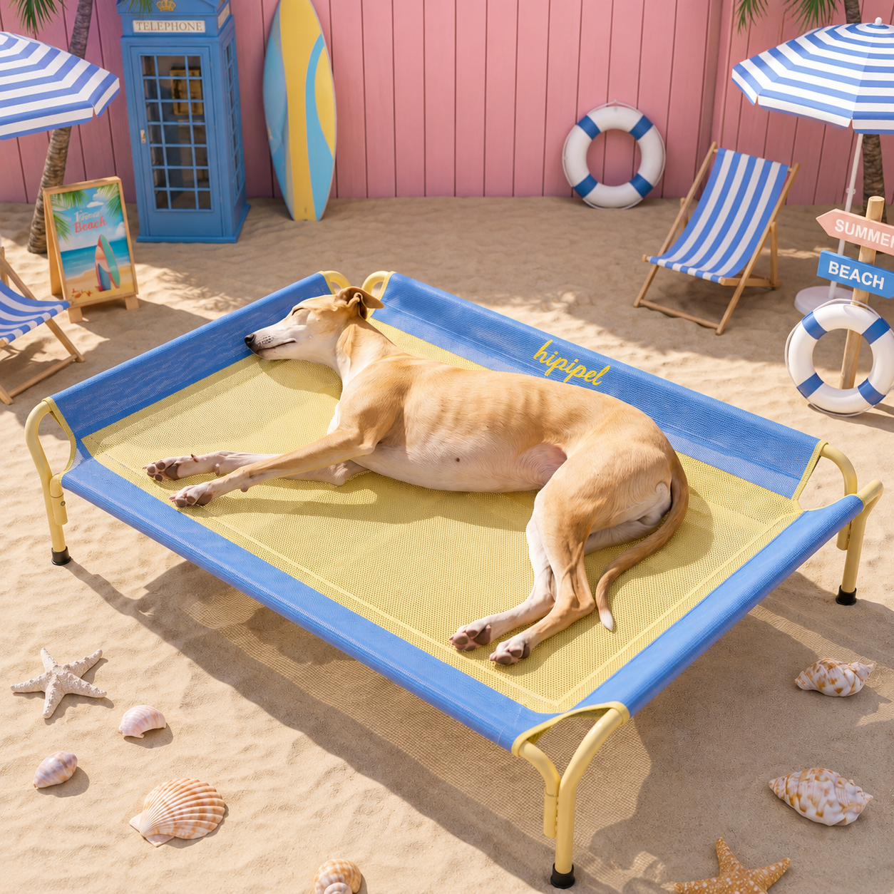 Elevated Cooling Dog Bed with Breathable Mesh Fabric