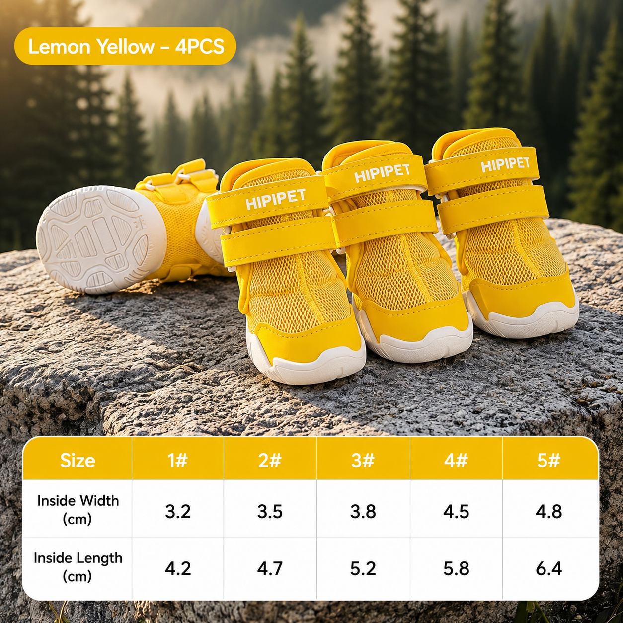 Breathable Dog Shoes with Adjustable Straps – Protective Paw Boots for Outdoor Walking