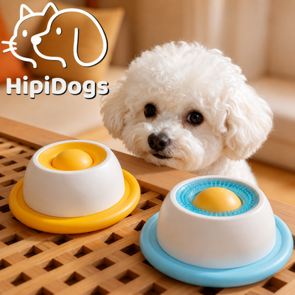 HipiDogs Slow Feeder Lick Bowl | Anti-Slip Interactive Feeding Bowl for Dogs & Cats