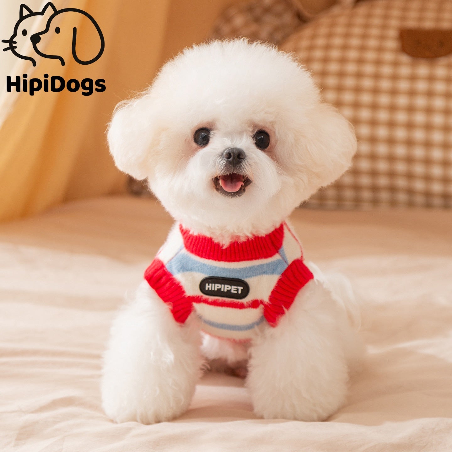 Warm Plush Hooded Dog Jumpsuit Coat – Soft Winter Hoodie Outfit for Small Dogs