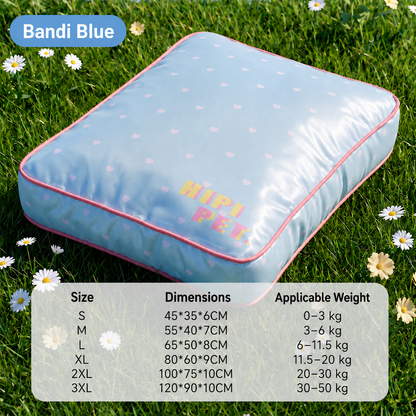 HipiDogs Washable Pet Mat | Soft Removable Dog Bed Cushion for Dogs & Cats