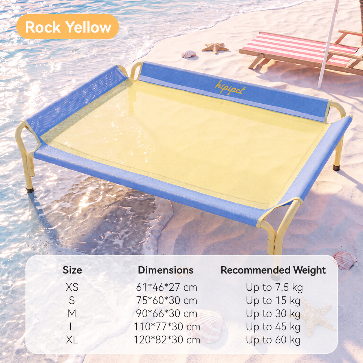 Elevated Cooling Dog Bed with Breathable Mesh Fabric