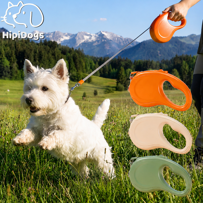 Retractable Dog Leash with Easy-Grip Handle for Daily Walks