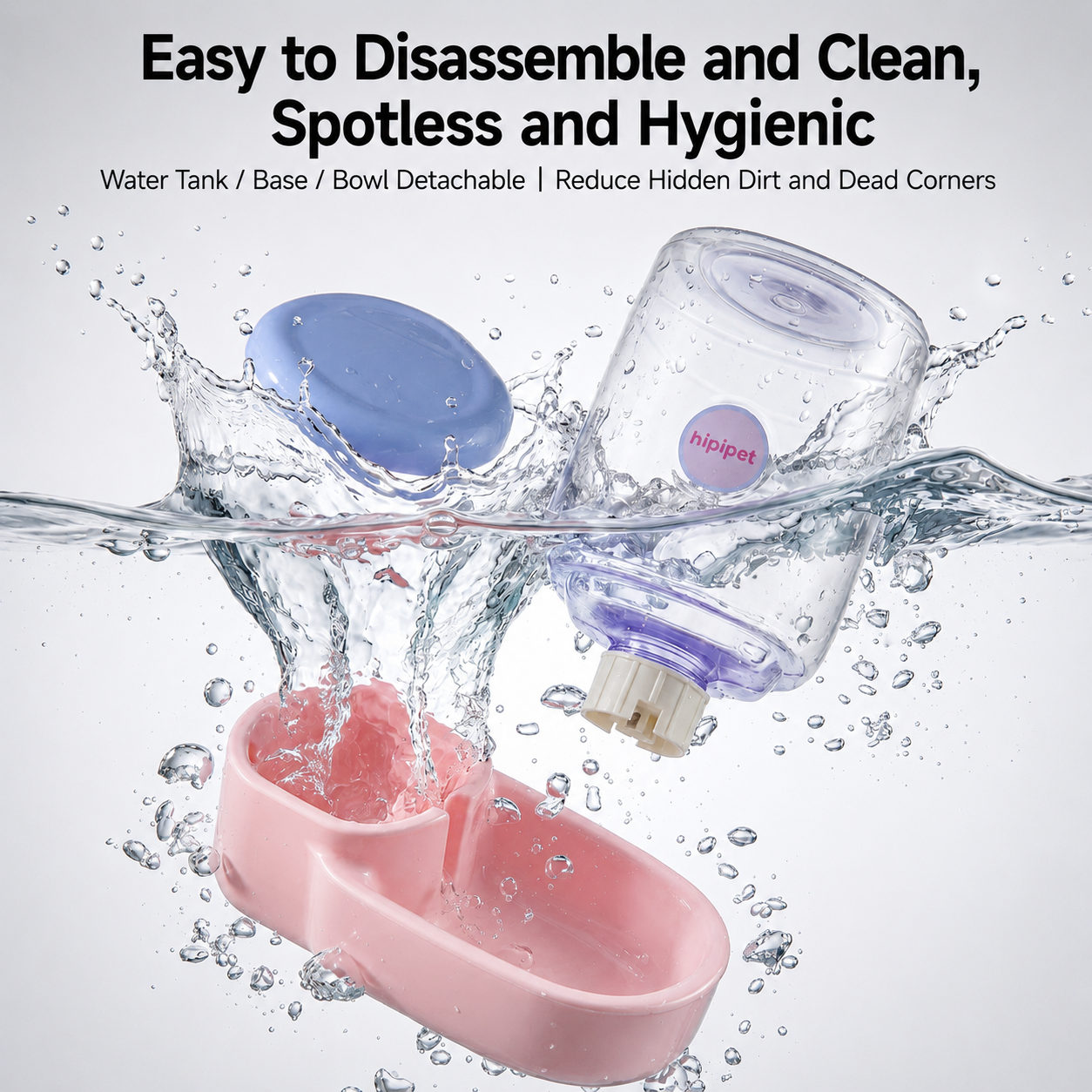 HipiDogs Automatic Gravity Pet Feeder & Water Dispenser Set | Food & Water Station for Dogs and Cats