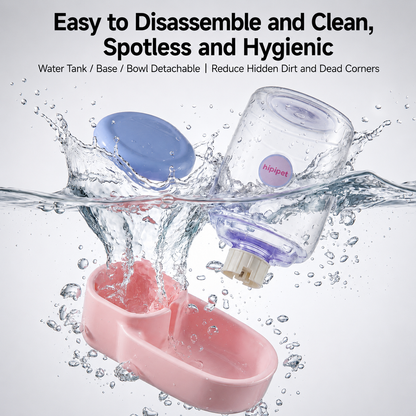 HipiDogs Automatic Gravity Pet Feeder & Water Dispenser Set | Food & Water Station for Dogs and Cats