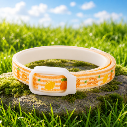 HipiDogs Waterproof Insect-Repellent Dog Collar | Adjustable Fruit Print Collar