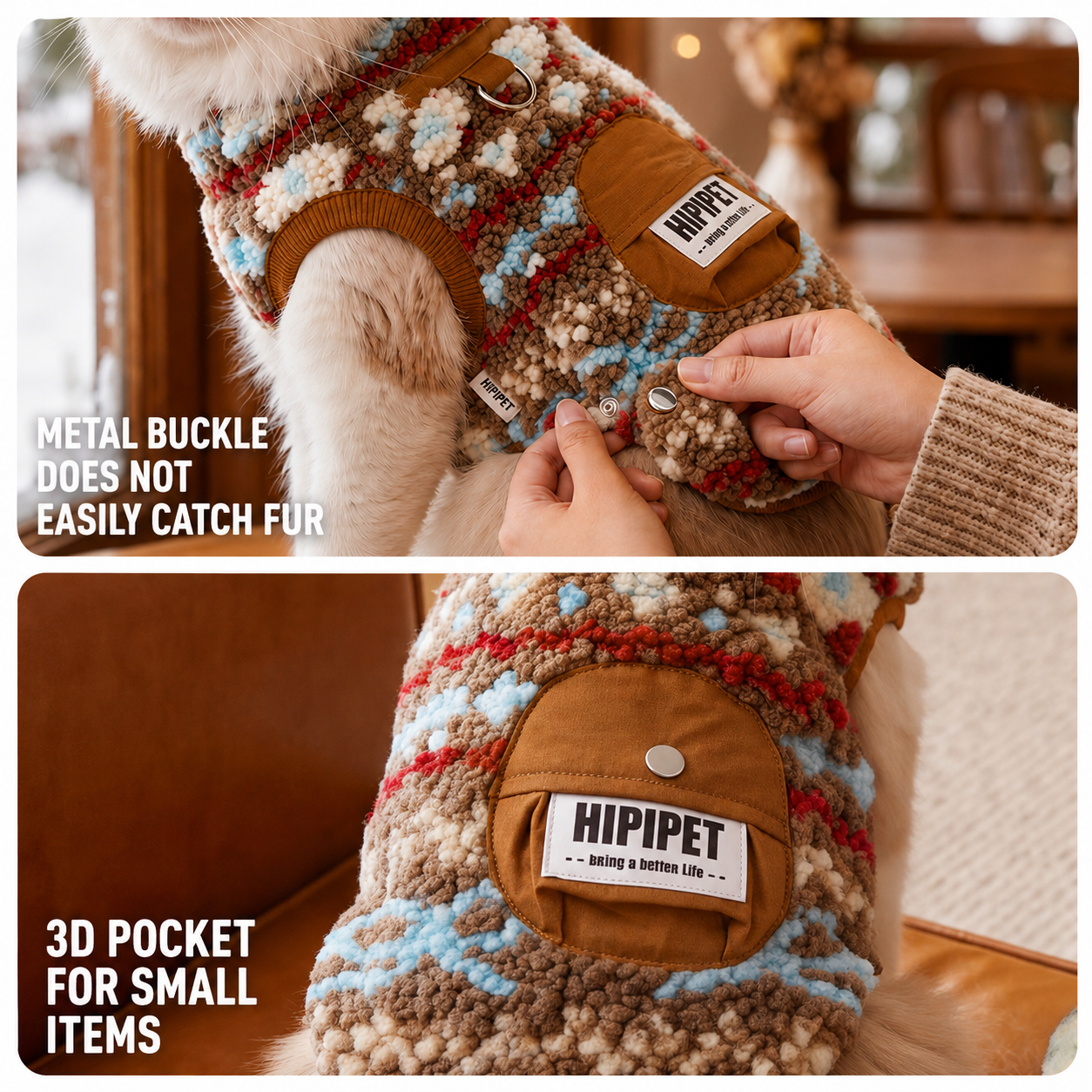 Cozy Winter Sherpa Coat for Dogs & Cats