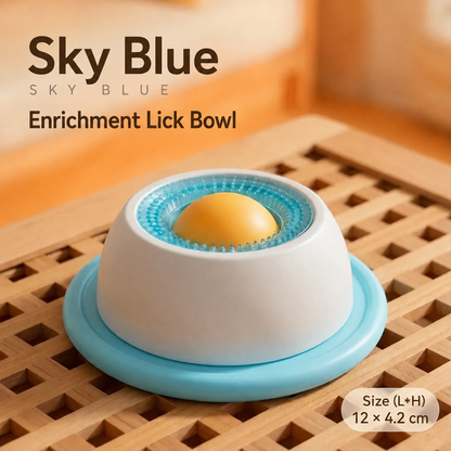 HipiDogs Slow Feeder Lick Bowl | Anti-Slip Interactive Feeding Bowl for Dogs & Cats