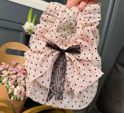 Sweet Ruffle Polka Dot Dog Dress