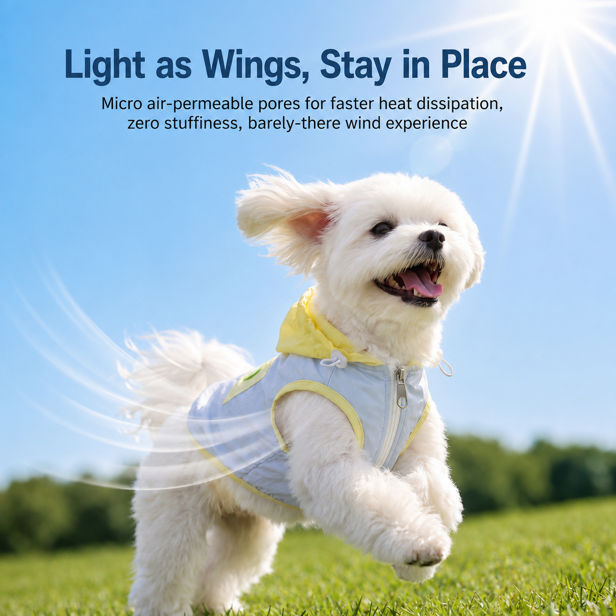 HipiDogs Lightweight Cooling Dog Vest | Breathable Summer Sun Protection Shirt