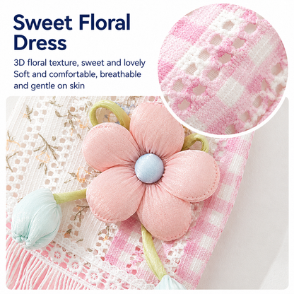 HipiDogs Vintage Floral Princess Dress for Dogs & Cats