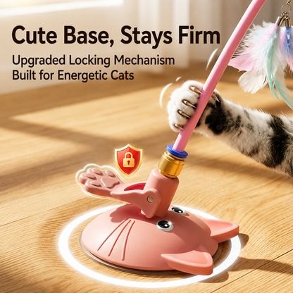 HipiDogs Interactive Suction Cup Cat Teaser Toy