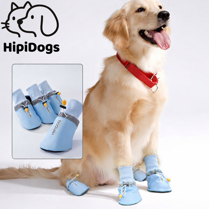 Waterproof Dog Boots Set | Anti-Slip Dog Shoes for Rain, Snow & Outdoor Walking | HipiDogs Pet Paw Protector