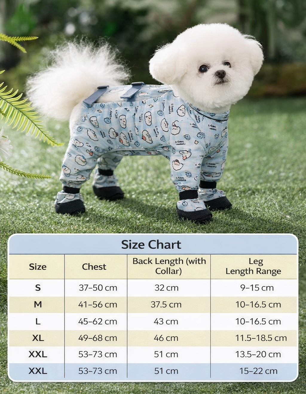 Waterproof Dog Raincoat with Boots | Full Body Pet Rain Suit with Leash Harness | Outdoor Rain Jacket for Small Dogs | HipiDogs