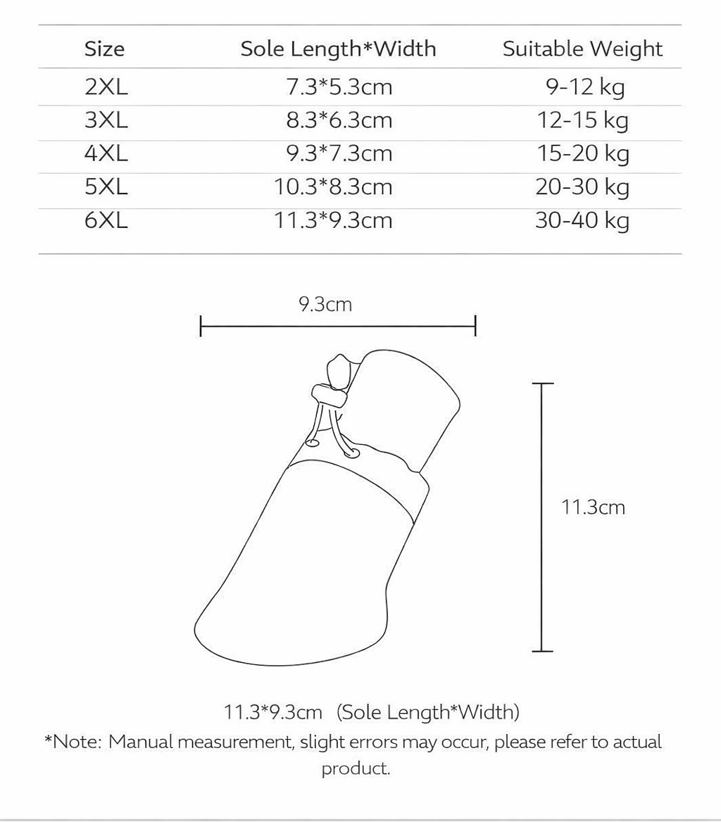 Waterproof Dog Boots Set | Anti-Slip Dog Shoes for Rain, Snow & Outdoor Walking | HipiDogs Pet Paw Protector