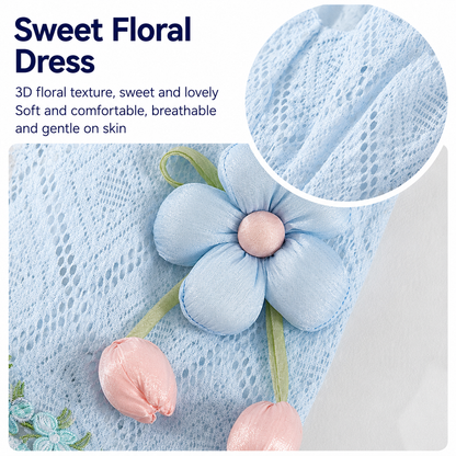 HipiDogs Floral Lace Princess Dress for Dogs & Cats