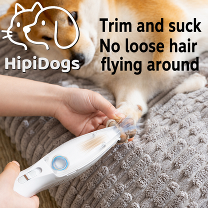HipiDogs Electric Pet Nail Grinder with Hair Vacuum